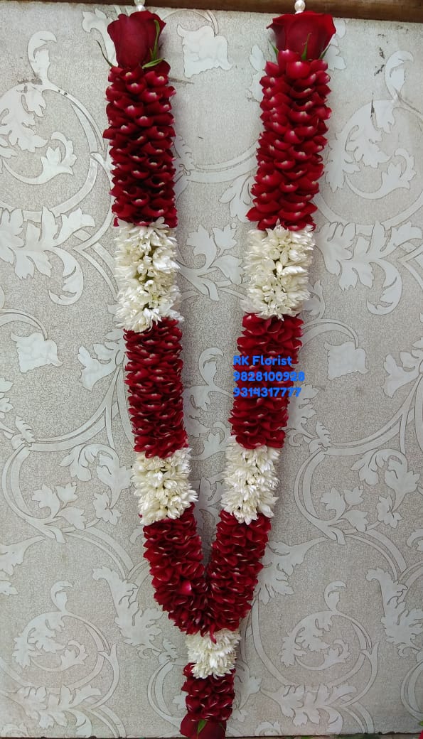 Wedding Red Rose Petals Mala